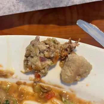 Casa Mexicana - Fat tucked inside the shredded beef chimichanga.  Blech - Mexican Near Me - Memphis, Tennessee