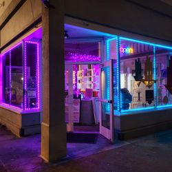 Weird Sisters Freak Boutique - We're only open till six except on special occassions but if you drive by at night...
