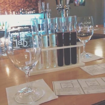 Wine Lab - White wine and red wine flight - Wine Bars Near Me - Costa Mesa, California