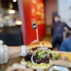 GOSHT - New York Burger - short rib sandwich!  Follow @BZeaters on IG for more food recs!