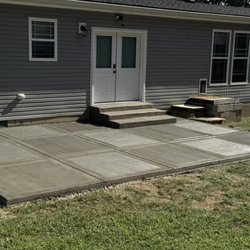 Pedro Ramirez Landscaping - Beautiful chest board concrete finish . Another pleased customer!
