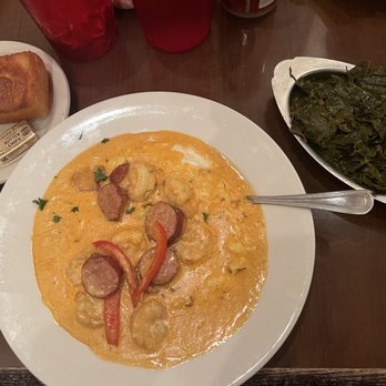 Crystal Beer Parlor - Shrimp & Grits, green & cornbread - Southern Near Me - Savannah, Georgia Crystal Beer Parlor - Shrimp & Grits, green & cornbread - Southern Near Me - Savannah, Georgia