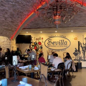 Cafe Sevilla - Love the rustic interior - Spanish Near Me - Costa Mesa, California