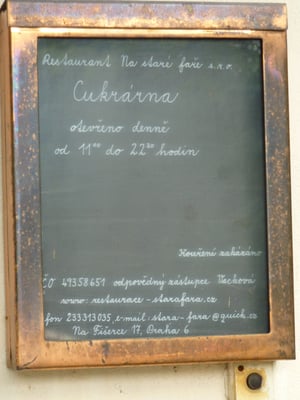 Menu photo 3 Restaurant na staré faře Prague, PR Menu photo 3 Restaurant na staré faře Prague, PR