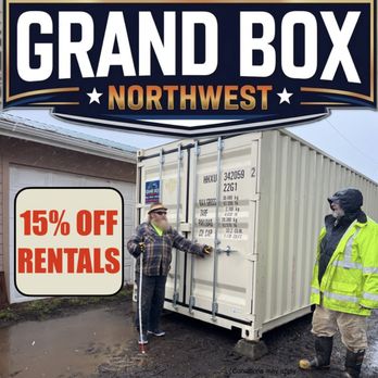 Grand Box Northwest - Portable Storage Container Rentals Starting at $75/month!
Call for details. - Sheds & Outdoor Storage Near Me - Grand Ronde, Oregon Grand Box Northwest - Portable Storage Container Rentals Starting at $75/month!
Call for details. - Sheds & Outdoor Storage Near Me - Grand Ronde, Oregon