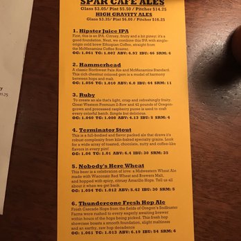 Spar Café - Beer menu - Cafes Near Me - Olympia, Washington Spar Café - Beer menu - Cafes Near Me - Olympia, Washington