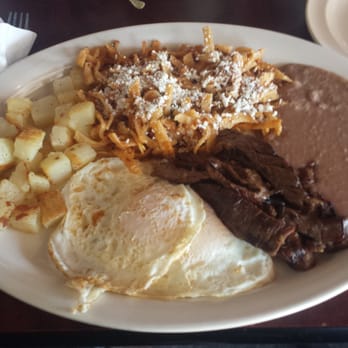 Poblano's Mexican Grill - the most amazing red chilaquiles with the addition of beef fajitas! Their chili queso is freshly made with white cheese. - Mexican Near Me - Houston, Texas Poblano's Mexican Grill - the most amazing red chilaquiles with the addition of beef fajitas! Their chili queso is freshly made with white cheese. - Mexican Near Me - Houston, Texas