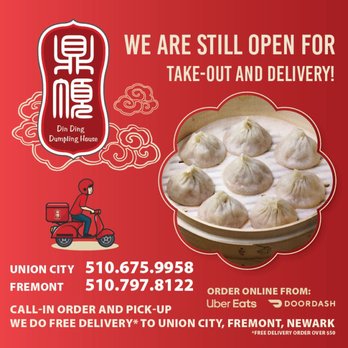 Din Ding Dumpling House - We are still open for Take-Out and Delivery - Dim Sum Near Me - Union City, California Din Ding Dumpling House - We are still open for Take-Out and Delivery - Dim Sum Near Me - Union City, California