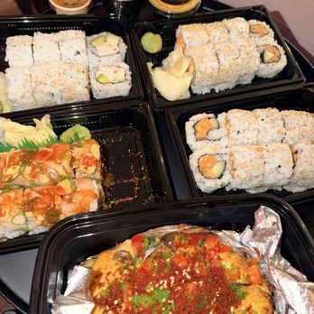 RA Steak & Sushi - (The To-Go Order from 3 nights prior) CALIFORNIA ROLL† SPICY TUNA ROLL* Spicy Salmon Roll Chili Ponzu Yellowtail Roll Scallop Dynamite Roll - Japanese Near Me - Houston, Texas RA Steak & Sushi - (The To-Go Order from 3 nights prior) CALIFORNIA ROLL† SPICY TUNA ROLL* Spicy Salmon Roll Chili Ponzu Yellowtail Roll Scallop Dynamite Roll - Japanese Near Me - Houston, Texas