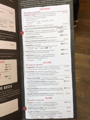Menu photo 3 Vapiano Providencia, RM