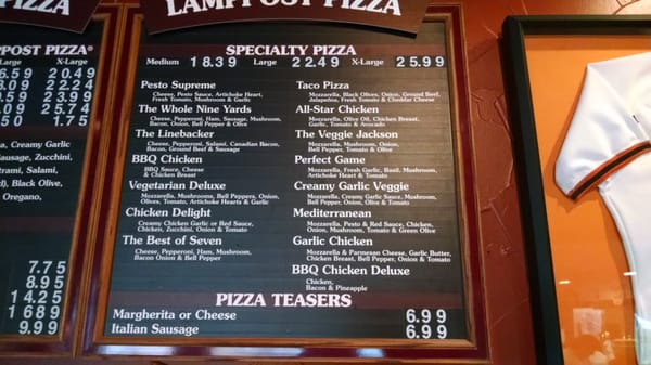 Menu photo 6 Lamppost Pizza Elk Grove, CA