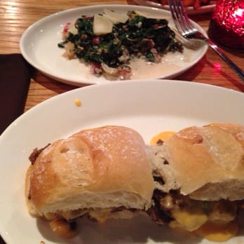 Rooster - Philly sliders n creamed chard - New American Near Me - Newington, Connecticut Rooster - Philly sliders n creamed chard - New American Near Me - Newington, Connecticut