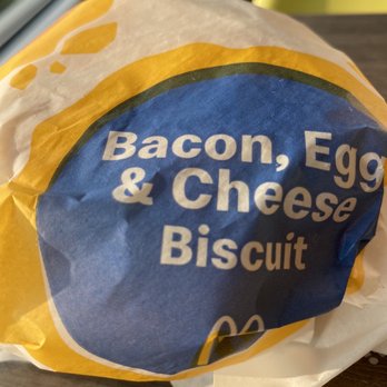 McDonald's - a bag of bacon eggs and cheese biscuits - Coffee & Tea Near Me - Milford, Connecticut