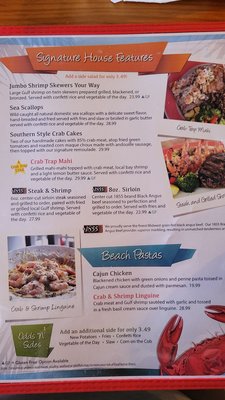 Menu photo 8 The Crab Trap, Perdido Key Pensacola, FL Menu photo 8 The Crab Trap, Perdido Key Pensacola, FL