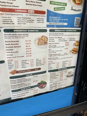 Menu photo 7 V Cafe San Francisco, CA