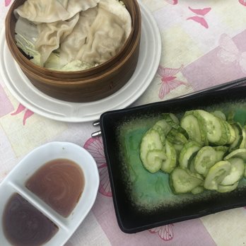 Suzie's Soba - Chicken dumplings and cold cucumber salad - Korean Near Me - Baltimore, Maryland Suzie's Soba - Chicken dumplings and cold cucumber salad - Korean Near Me - Baltimore, Maryland