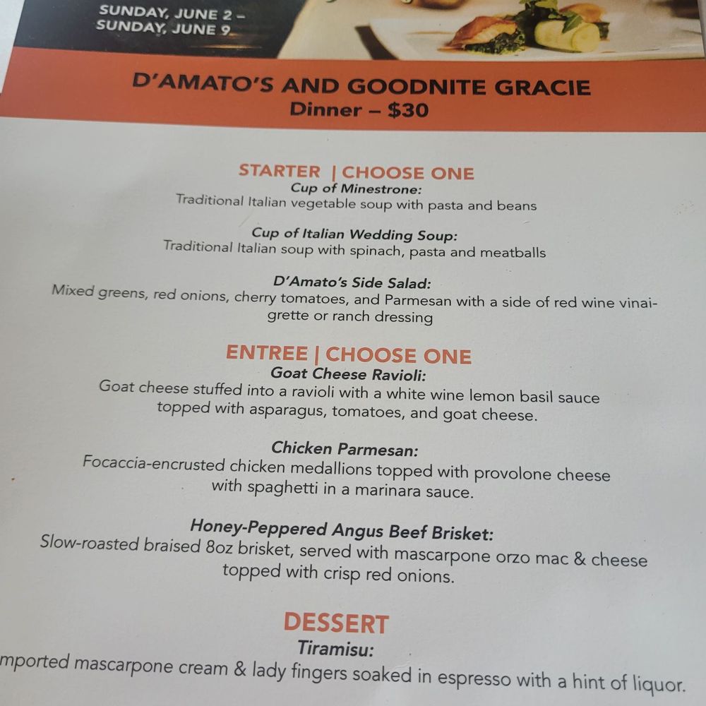 D'Amato's - Royal Oak restaurant week menu, June 2024 - Italian Near Me - Royal Oak, Michigan D'Amato's - Royal Oak restaurant week menu, June 2024 - Italian Near Me - Royal Oak, Michigan