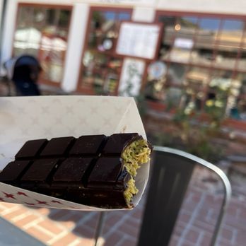 Cafe Dolce - A chocolate bar and the store front... - Coffee & Tea Near Me - Solvang, California