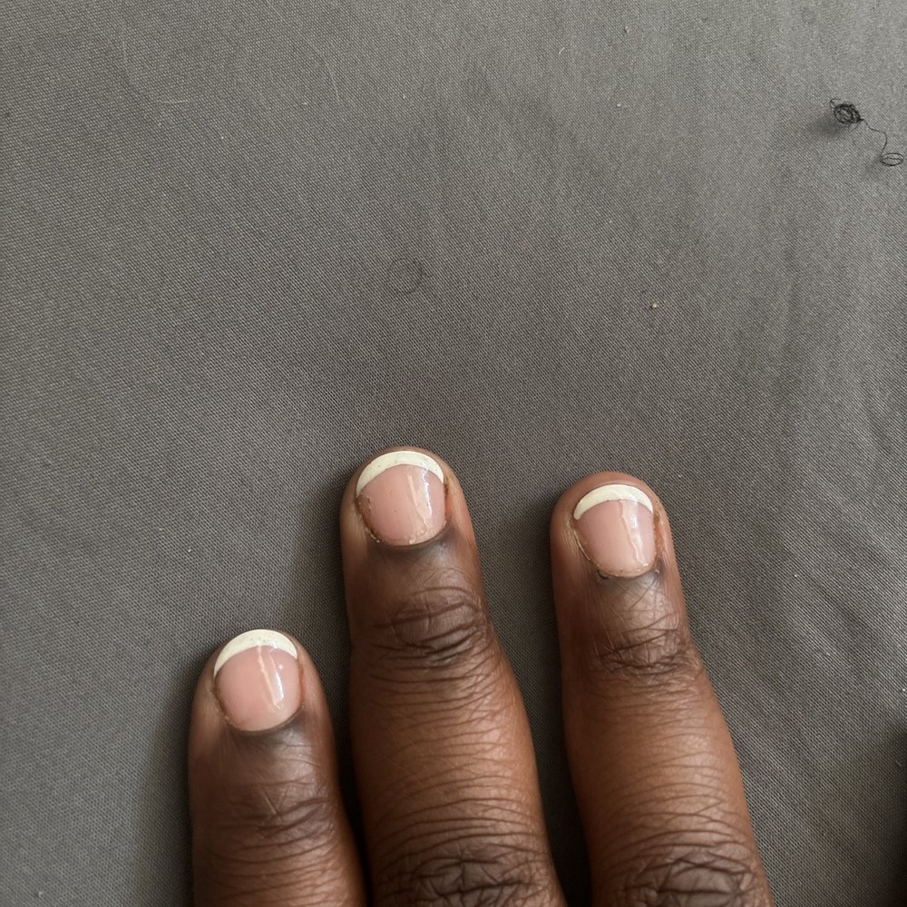 Royal Nails - Example of their crooked "French tip" - Nail Salons Near Me - Bakersfield, California Royal Nails - Example of their crooked "French tip" - Nail Salons Near Me - Bakersfield, California