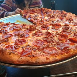 JC's New York Pizza Department - Pepperoni and sausage
