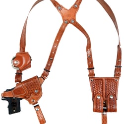 Black Hills Leather Store - Double shoulder gun Holster