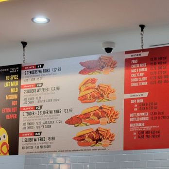 Dave's Hot Chicken - Menu - Chicken Shop Near Me - Holly Springs, North Carolina Dave's Hot Chicken - Menu - Chicken Shop Near Me - Holly Springs, North Carolina