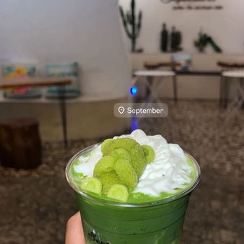 September - Ceremonial Matcha Latte with Oat Milk - Ice Cream & Frozen Yogurt Near Me - Westminster, California September - Ceremonial Matcha Latte with Oat Milk - Ice Cream & Frozen Yogurt Near Me - Westminster, California