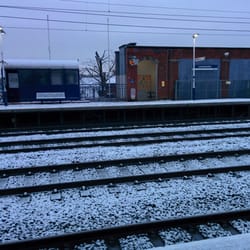 Levenshulme Railway Station - Frosty late january...