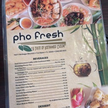 Pho Fresh - Menu - Vietnamese Near Me - Fort Myers, Florida Pho Fresh - Menu - Vietnamese Near Me - Fort Myers, Florida