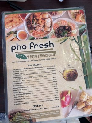 Menu photo 1 Pho Fresh Fort Myers, FL Menu photo 1 Pho Fresh Fort Myers, FL