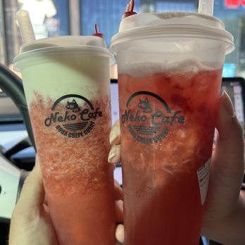 Neko Cafe - Strawberry Cheese Foam and Strawberry Tea - Bubble Tea Near Me - Riverside, California Neko Cafe - Strawberry Cheese Foam and Strawberry Tea - Bubble Tea Near Me - Riverside, California