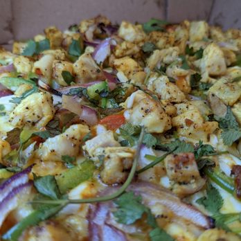 Curry Pizza House Milpitas - a closeup of the toppings - Pizza Near Me - Milpitas, California Curry Pizza House Milpitas - a closeup of the toppings - Pizza Near Me - Milpitas, California