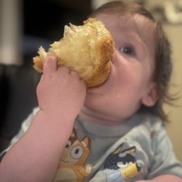 Rustic croissant, grandson approves!!