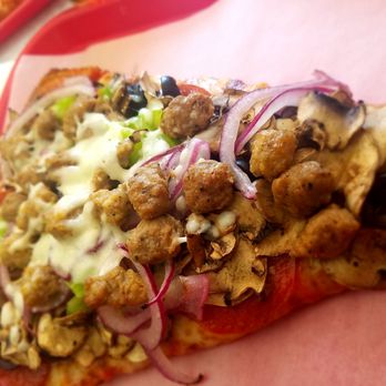The Pizza Box - Combo slice with everything on it!! - Pizza Near Me - Milpitas, California