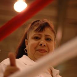 Montalvo's Boxing Gym - Sandra Montalvo, owner and boxing referee and manager.