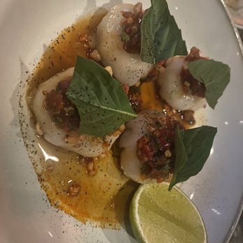 Zitz Sum - Shrimp har gow w Calabrian chili - Asian Fusion Near Me - Coral Gables, Florida