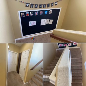 Quintero's Painter - Before: yellow colored walls - Painters Near Me