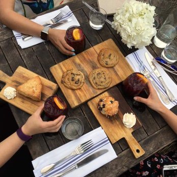 Tiny Boxwoods - Chocolate chip cookies, lemon scones, blueberry muffins, and sangrias. Cheers! - New American Near Me - Houston, Texas Tiny Boxwoods - Chocolate chip cookies, lemon scones, blueberry muffins, and sangrias. Cheers! - New American Near Me - Houston, Texas