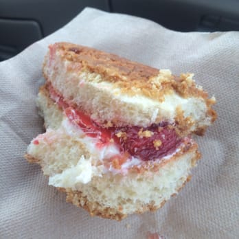 Ari Bakery Cafe - Inside of big soboru (strawberry filling). I think strawberry jam and sweet cream in the middle? - Bakeries Near Me - Lauderhill, Florida Ari Bakery Cafe - Inside of big soboru (strawberry filling). I think strawberry jam and sweet cream in the middle? - Bakeries Near Me - Lauderhill, Florida