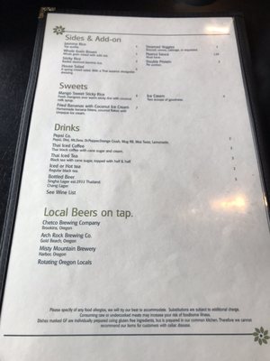 Menu photo 2 Khun Thai Brookings, OR