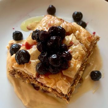 Saba - White Chocolate and Blueberry Baklava - Mediterranean Near Me - New Orleans, Louisiana