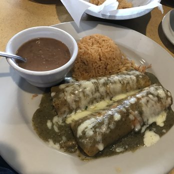Azul Tequila - Chicken enchiladas, rice and beans - Tex-Mex Near Me - Austin, Texas