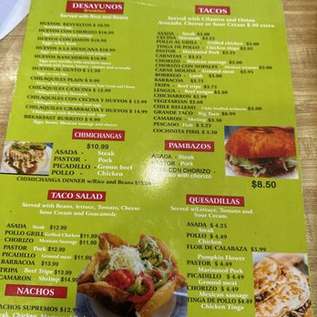 Taqueria Campena - Menu 1 - Mexican Near Me - Grayslake, Illinois Taqueria Campena - Menu 1 - Mexican Near Me - Grayslake, Illinois