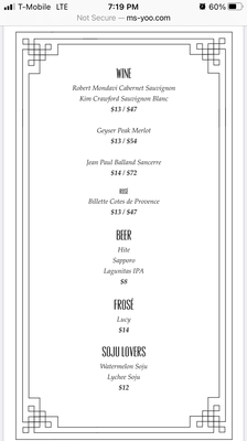 Menu photo 3 Ms Yoo New York, NY Menu photo 3 Ms Yoo New York, NY