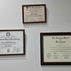 Some of Dr. Kivett's certifications/diplomas