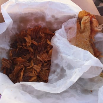 Cheese Chicks - BLT grilled cheese on sourdough with sweet potato chips - Food Trucks Near Me