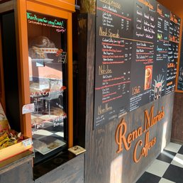 a menu on the wall a menu on the wall
