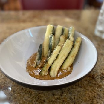 One Iron Bar - Zucchini Tempura - my favorite!! - Bars Near Me - San Martin, California