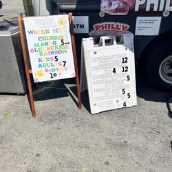Chucks Cheesesteaks - Menu board