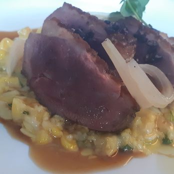 Nora Gray - Duck breast on corn "risotto" - Italian Near Me - Montreal, Quebec